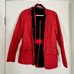 Red Barbour Jacket